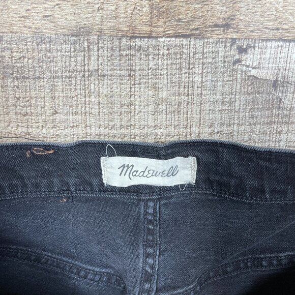 Madewell Faded Black The Mom Jeans with Raw Edge Ankle size 26 - Picture 4 of 6